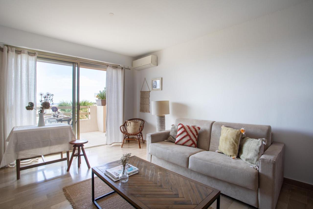 Agréable appartement avec vue mer et Parking Antibes Esterno foto